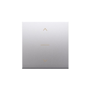 Kryt pro žaluziový ovladač SIMON DKZW1K/43, třípólový, řazení 1-0-2, stříbrná metalizovaná