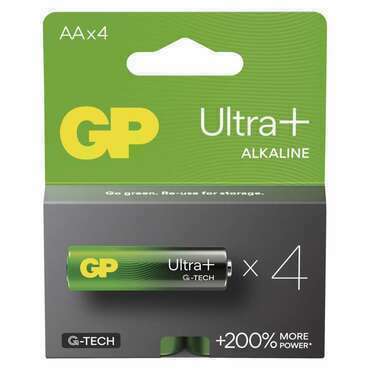 Baterie alkalická GP ULTRA B03214 PLUS AA (LR6) 4PP