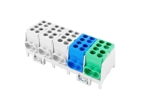 EL 1000299 Svorkovnice rozbočovací HLAK 25 5/10 S, 100A, 5pól., AL/CU, IP20, 3xŠ/M/Z, na DIN /208051