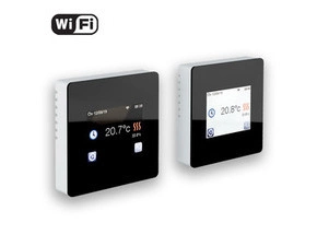 FENIX 4200142 Termostat TFT Wifi (black) Programovatelný, s Wifi připojením, displej z černého skla
