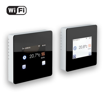 FENIX 4200142 Termostat TFT Wifi (black) Programovatelný, s Wifi připojením, displej z černého skla