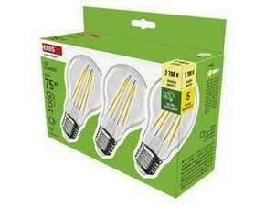 EMOS ZF5157.3 LED FLM A60 5W(75W) 1060lm E27 WW A CLASS 3PC