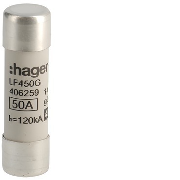 HAG LF450G Pojistka válcová, velikost 14x51, 50A gG, 400V AC