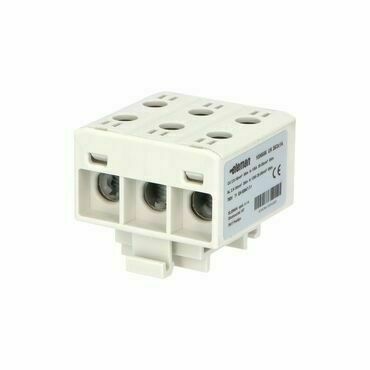 EL 1006656 Svorka univerzální UK 35/3x1 A, 135A, 3pól., AL/CU, krytá, šedá, na DIN