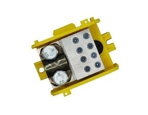 BEČOV UB12016A24 Distribuční blok DTB 120/8x16 žluto-zelený