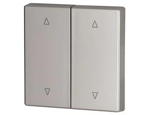 EATON 147619 CWIZ-02/23 Kryt RF tlačítka 2x1/2 55x55mm, Nahoru-dolů, Stříbrná, matná