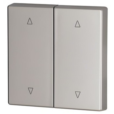 EATON 147619 CWIZ-02/23 Kryt RF tlačítka 2x1/2 55x55mm, Nahoru-dolů, Stříbrná, matná