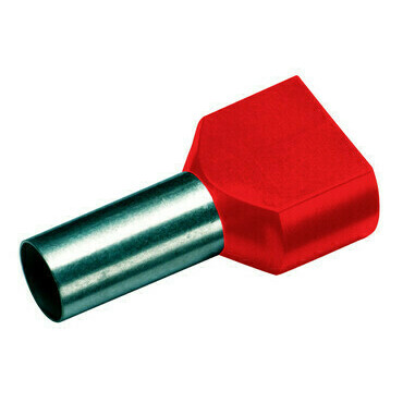 Dutinka izolovaná CIMCO 182406, dvojitá, Cu 2 x 1/8 mm, červená (100 ks)