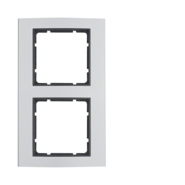 HAG 10123004 Rámeček 2-násobný, Berker B.3, alu/antracit