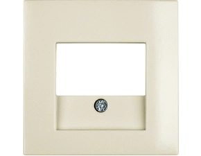 HAG 10338912 Centrální díl pro datovou a reproduktorovou zásuvku, Berker S.1, krémová, lesk