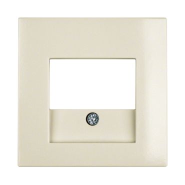 HAG 10338912 Centrální díl pro datovou a reproduktorovou zásuvku, Berker S.1, krémová, lesk