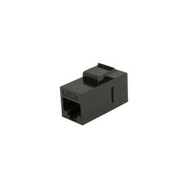 Spojka datová WIREX WCP-5-U-BL, CAT5E, UTP, RJ45, panelová, černá