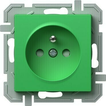 TEM ZÁSUVKA FRANCOUZSKÁ 2P+E 16A 250V~ GR XO zelená