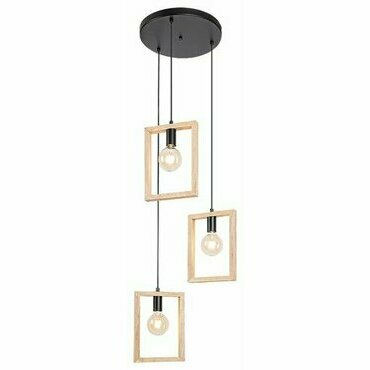 Svítidlo závěsné RABALUX 2293 INDIGO černá E27 3xMAX 40W