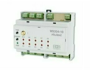 ELB 3304 WS304-10-5VDC Přijímač na DIN lištu Un 5VDC10 kanálový