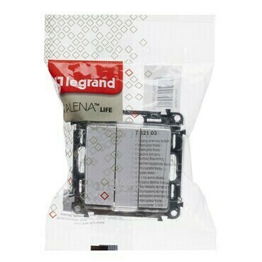 Spínač trojnásobný jednoduchý LEG 752103 Valena Life bílá