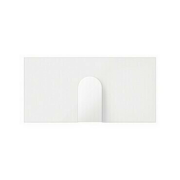 Kryt vývodky kabelové SIMON 10000051-230, přístroj 1/2, bílá matná