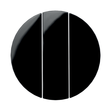 HAG 16652045 Kolébka dělená, 3-násobná, Berker R.1/R.3, černá, lesk