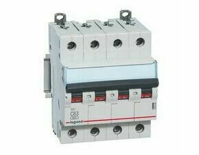 Jistič čtyřpolový LEGRAND 403568 TX3 4P C63 6000A