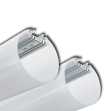 Profil závěsný MC LED ZK, O 100mm, vč. mléčného difuzoru, 2m