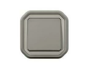 Tlačítko spínací LEGRAND PLEXO 069820L, zapuštěná montáž, šedá