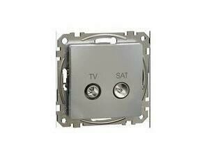 SCHN SDD113474S Sedna D/E - TV SAT zásuvka průběžná 7dB, Aluminium