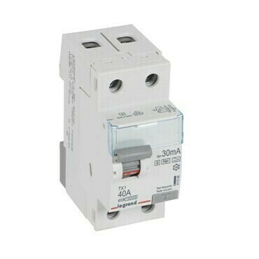 Chránič dvoupolový LEGRAND 411596 TX3 CHRÁN. 2P 40A 30MA F