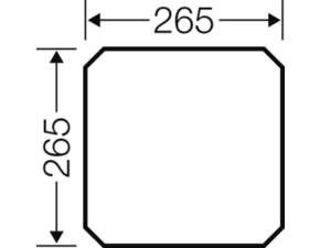 HEN Mi MP 2 Montážní deska pro rozvodnice velikosti 2,3,4,8, tloušťka 4mm