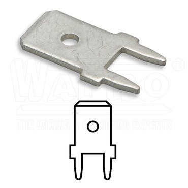 wpr9127 KOLT-IT-6308-SN letovací kolík přímý do plošných spojů, s oporou (DIN 46244), 6,3 x 0,8 mm,