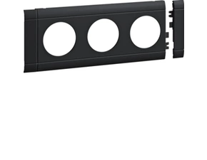 HAG GB080309011 Přístrojový rámeček trojzásuvky 80mm, černá