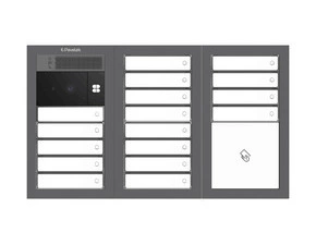 DV SYSTEM: 14 až 17 tlačítek + KAMERA + BOD Lite: čtečka RFID čipů MIFARE 13,56MHz (2M+2M+2M) - Do z