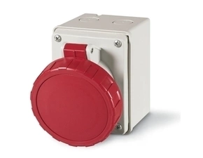 SCAME 527.1656 Zásuvka nástěnná EUREKA, rovný box - 527.1656