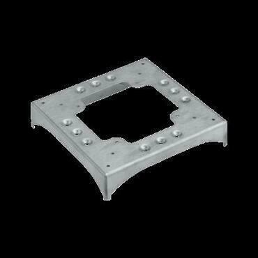 Základna SIMON KTA8229/8, k DCS Alu, 2 naříz. 85 x 18 mm, 2 naříz. 130 x 18 mm (90°), nerez. ocel