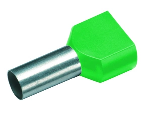 CIMCO 182420 Izolovaná dvojitá dutinka Cu 2 x 6/14 mm, zelená (100 ks)