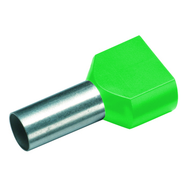 CIMCO 182420 Izolovaná dvojitá dutinka Cu 2 x 6/14 mm, zelená (100 ks)