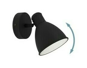 Svítidlo nástěnné EGLO WL 1 GU10 SCHWARZ WEISS SAN PERI 1