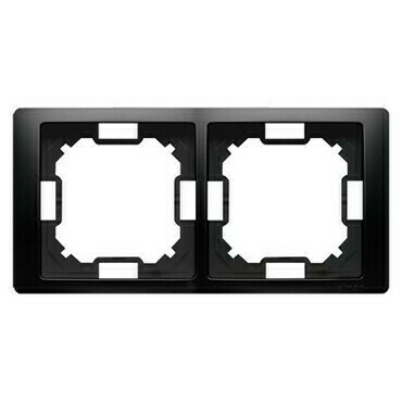 Rámeček SIMON BMRC2/49, 2 násobný, černá matná