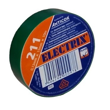 ANT211464 Elektroizolační páska 211 PVC/25x10x0,13/zelená