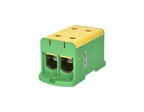 EL 1006642 Svorka univerzální UK 240/2 PE, 425A, 1pól., AL/CU, krytá, zel.-žl., na panel /2090215 (b