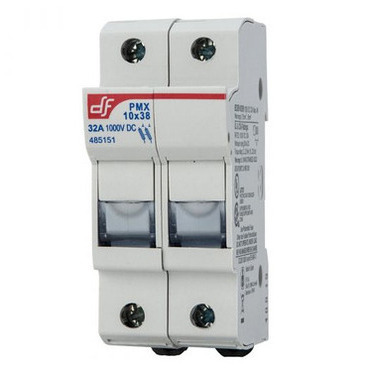 MOREK 485151 Pojistkový odpojovač PMX 2-polový pro pojistky 10x38, 1000V DC,32A, pro fotovol.