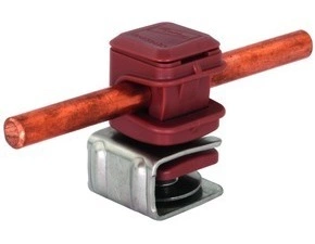 DEHN 204079  Podpěra vedení PLATTENsnap, nerez, 4-6mm s PV snap, plast hnědý, H 16mm, pro prům. DEHN DEHN