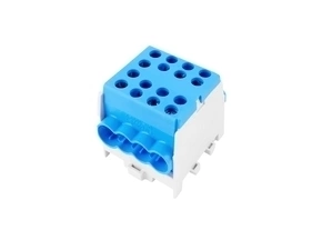 EL 1000866 Svorkovnice rozbočovací HLAK 35-1/6 M2 BL, 125A, 1pól., AL/CU, IP20, modrá, na DIN/208018