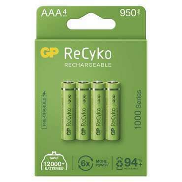 Baterie nabíjecí GP ReCyko B21114 1000 AAA (HR03) 4PP