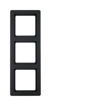 HAG 10136086 Rámeček 3-násobný, Berker Q.1, antracit, sametová