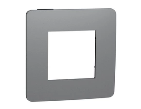SCHN NU280222 Unica Studio Color - Krycí rámeček jednonásobný, Dark Grey/Černý