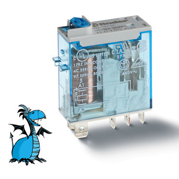 FINDER 46.61.9.012.4040 Relé prům.min., DIN, 1P/16A, 12V DC, MA_MI,AgSnO2 RP 0,02kč/ks