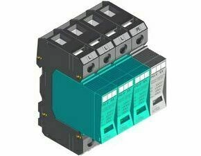 SEZ PO II 3+1 385V/40kA Přepěťová ochrana PO II 3+1 385 V/40 kA, modulární, vyměnitelná, C+D
