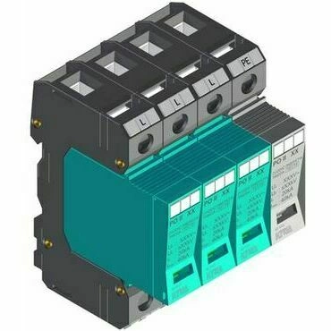 SEZ PO II 3+1 385V/40kA Přepěťová ochrana PO II 3+1 385 V/40 kA, modulární, vyměnitelná, C+D