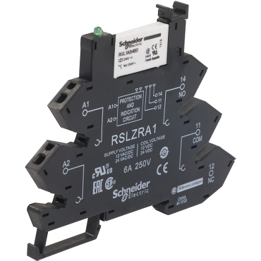 SCHN RSL1PRBU Relé 24V AC/DC+patice-pružinové svorky (obj.množství 10 ks) RP 0,03kč/ks