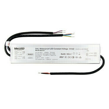 LED driver napěťový MC LED 100W, DC 24V/4,17A, IP67, řízení DALI a tlačítko